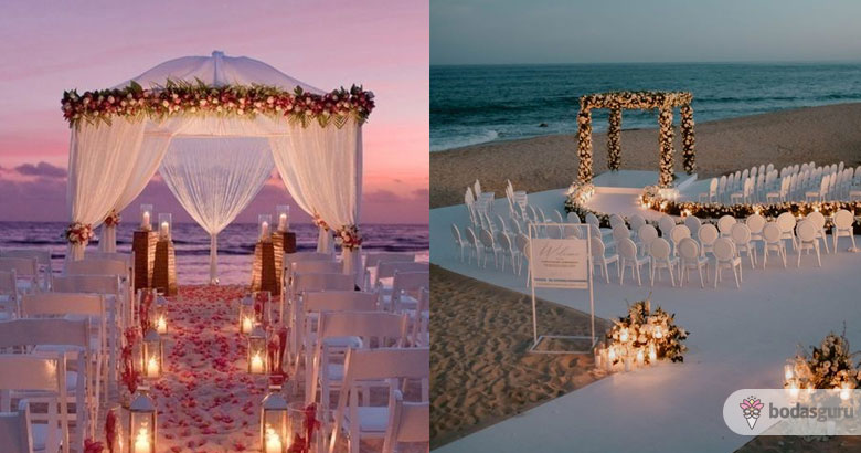 altar boda playa
