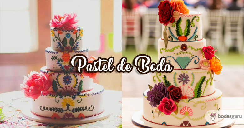 pastel de boda mexicana