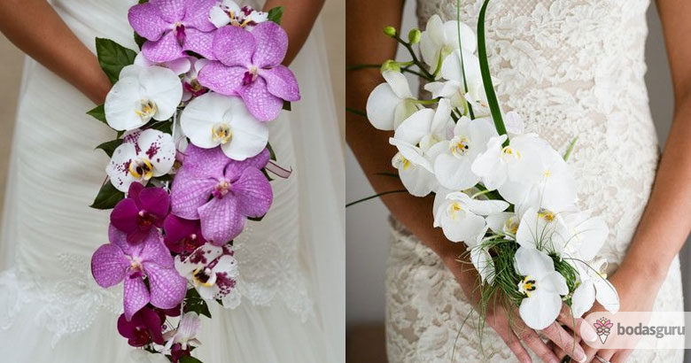 ramo de novia con orquídeas