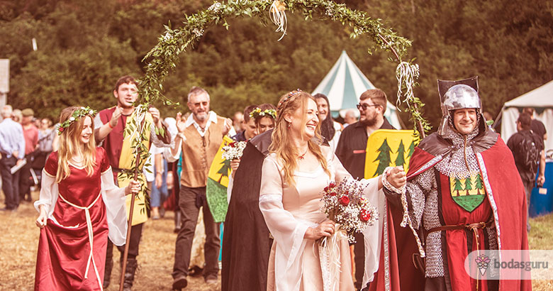 decoración boda medieval
